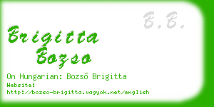 brigitta bozso business card